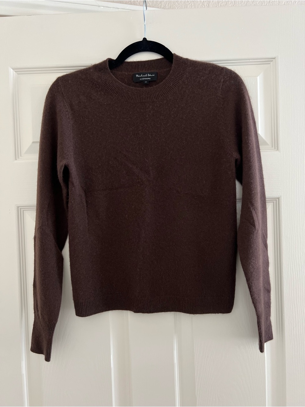 Michael Stars Chocolate Brown Cashmere Crewneck Sweater